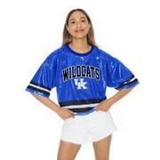 Kentucky Gameday Couture Own the Game Full Sequin Crop Jersey